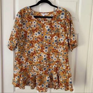 Floral print blouse